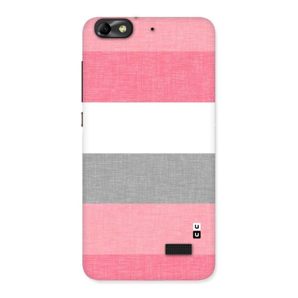 Shades Pink Stripes Back Case for Honor 4C