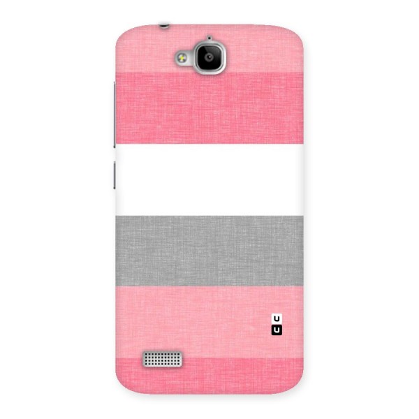 Shades Pink Stripes Back Case for Honor Holly