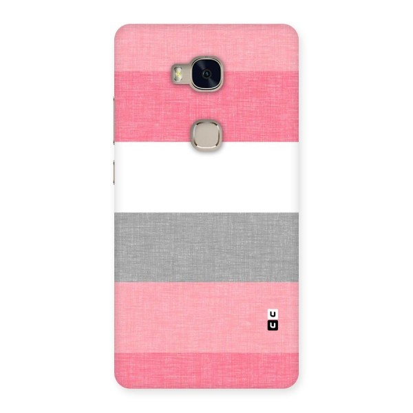 Shades Pink Stripes Back Case for Huawei Honor 5X