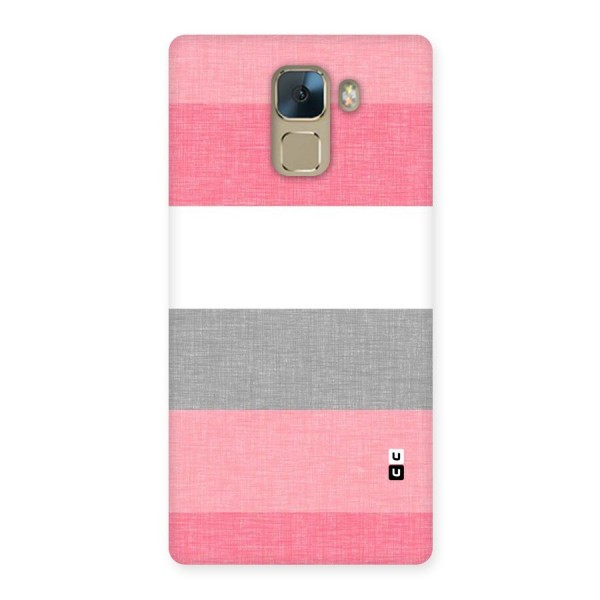 Shades Pink Stripes Back Case for Huawei Honor 7