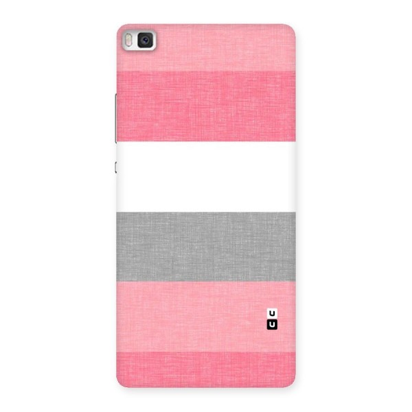 Shades Pink Stripes Back Case for Huawei P8
