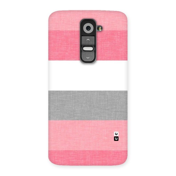 Shades Pink Stripes Back Case for LG G2