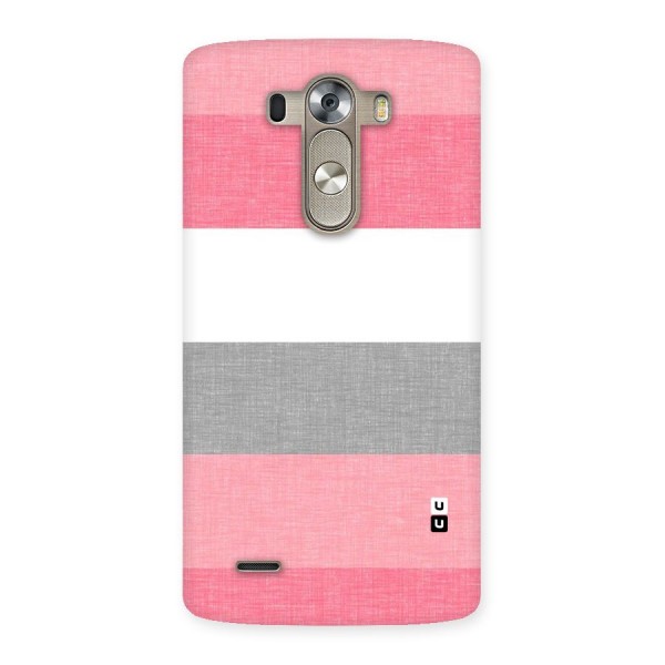 Shades Pink Stripes Back Case for LG G3