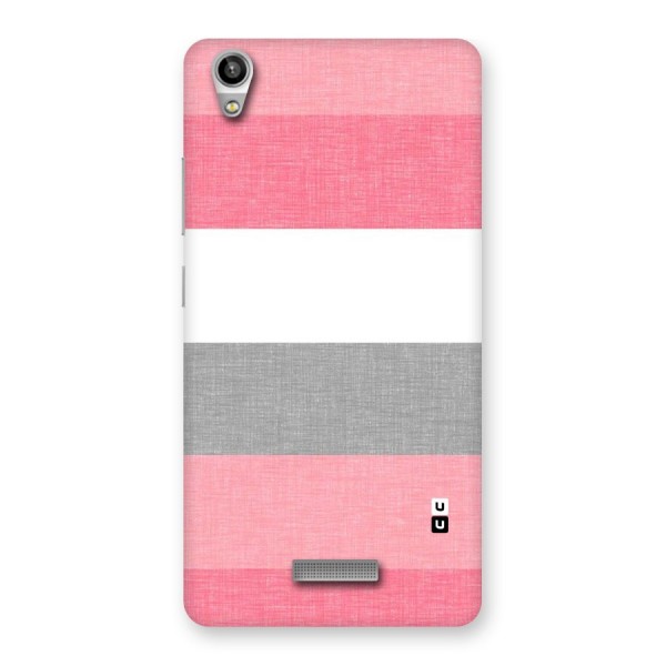 Shades Pink Stripes Back Case for Lava-Pixel-V1