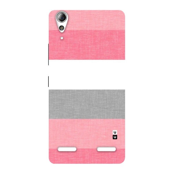 Shades Pink Stripes Back Case for Lenovo A6000 Plus