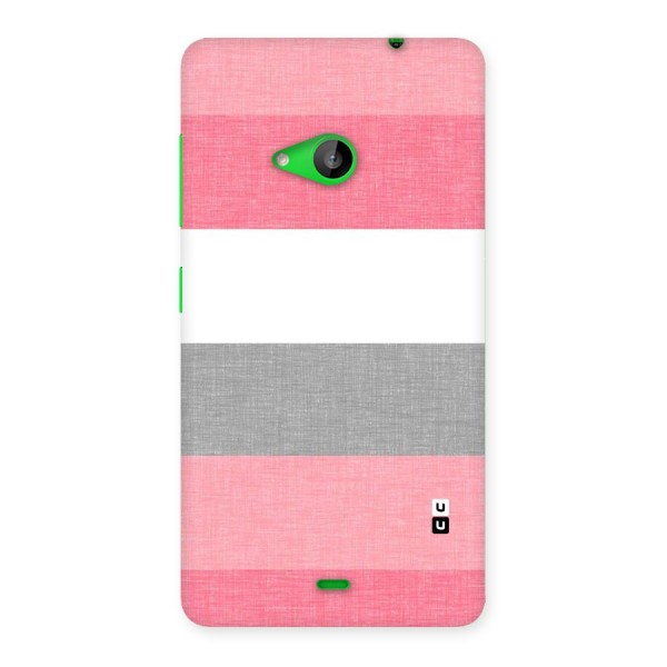 Shades Pink Stripes Back Case for Lumia 535