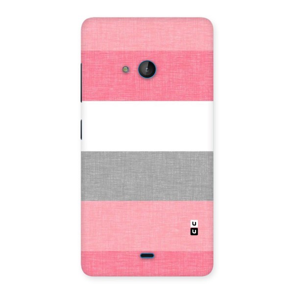 Shades Pink Stripes Back Case for Lumia 540