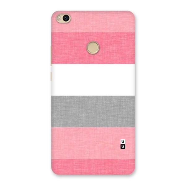 Shades Pink Stripes Back Case for Mi Max 2