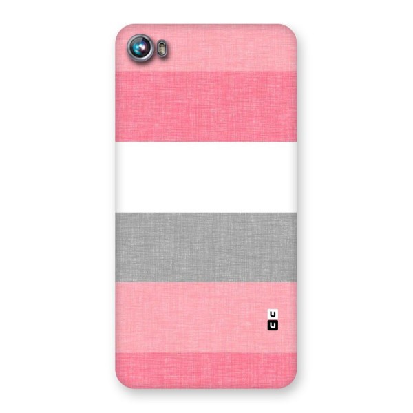 Shades Pink Stripes Back Case for Micromax Canvas Fire 4 A107