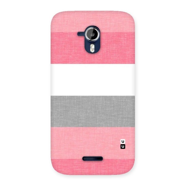 Shades Pink Stripes Back Case for Micromax Canvas Magnus A117