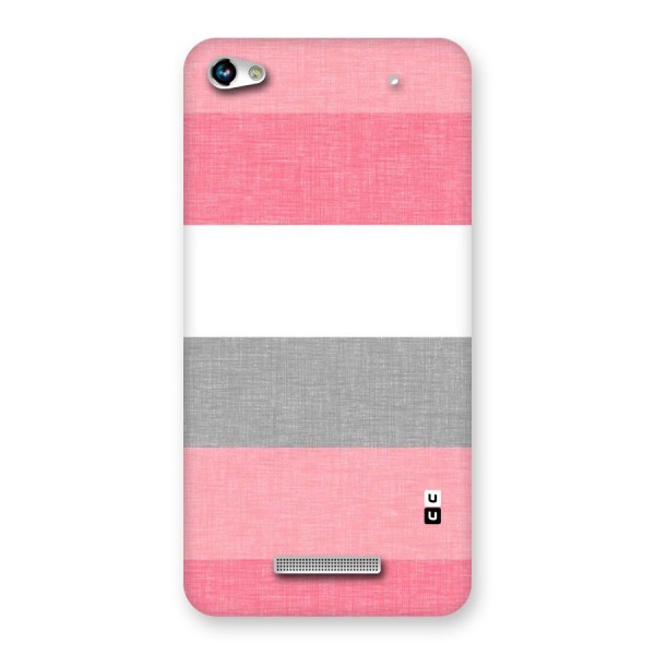 Shades Pink Stripes Back Case for Micromax Hue 2
