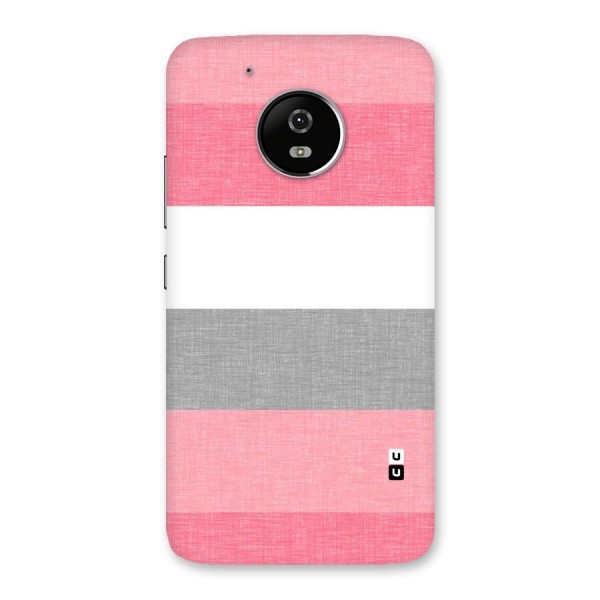 Shades Pink Stripes Back Case for Moto G5