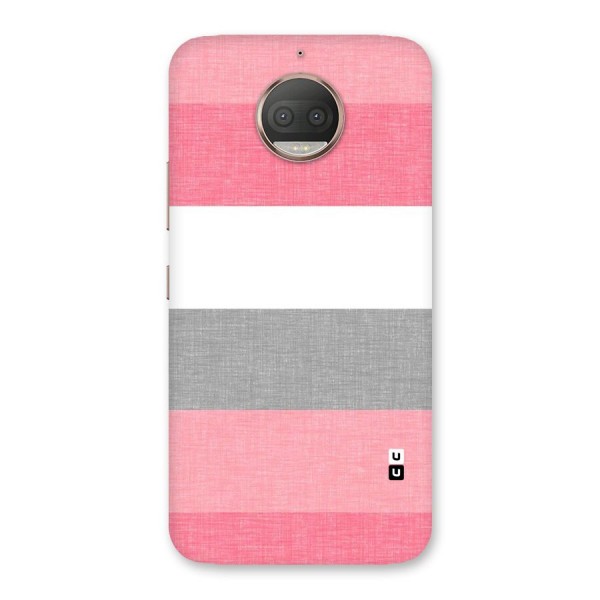 Shades Pink Stripes Back Case for Moto G5s Plus