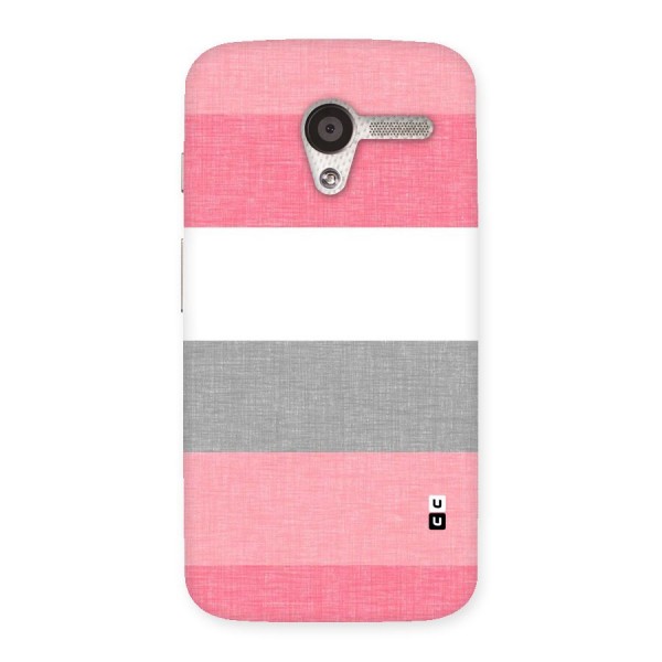 Shades Pink Stripes Back Case for Moto X