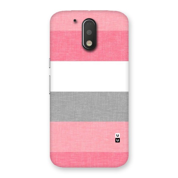 Shades Pink Stripes Back Case for Motorola Moto G4