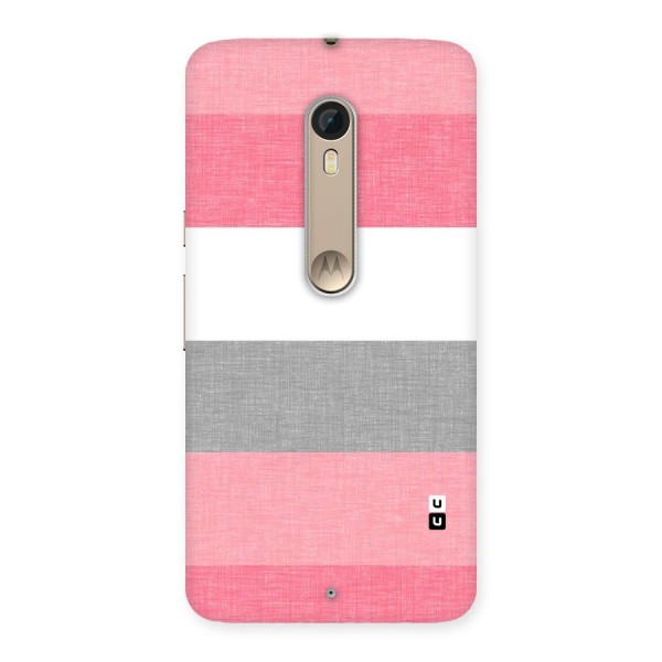 Shades Pink Stripes Back Case for Motorola Moto X Style