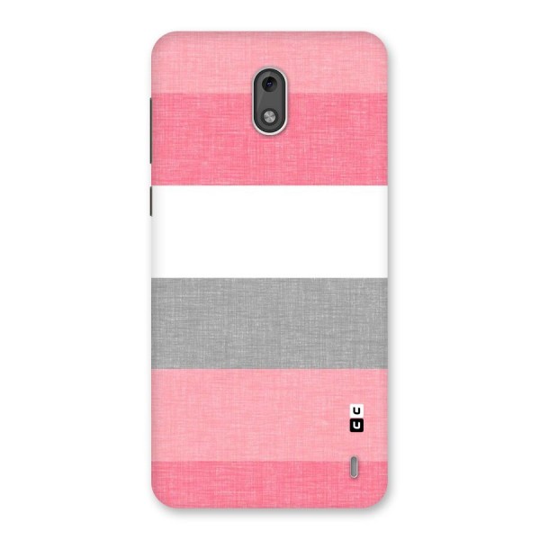Shades Pink Stripes Back Case for Nokia 2