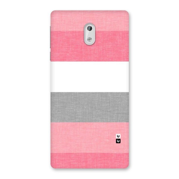 Shades Pink Stripes Back Case for Nokia 3