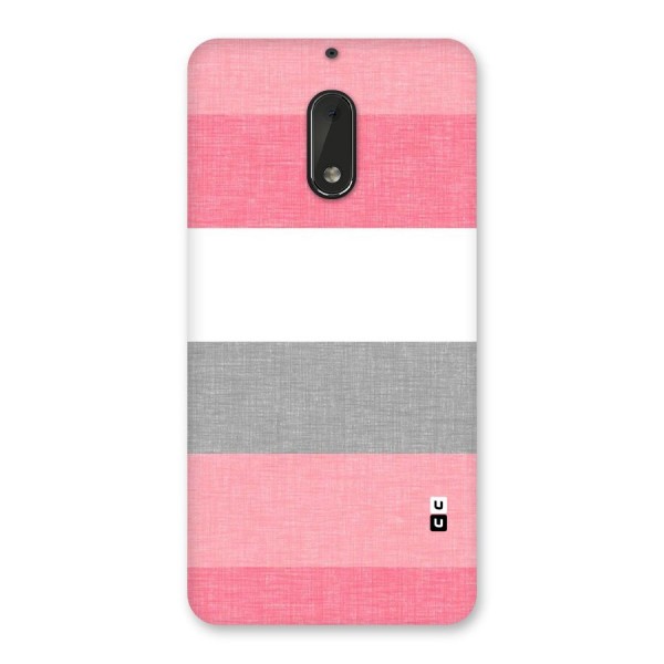 Shades Pink Stripes Back Case for Nokia 6