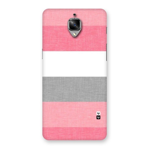 Shades Pink Stripes Back Case for OnePlus 3
