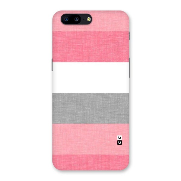 Shades Pink Stripes Back Case for OnePlus 5