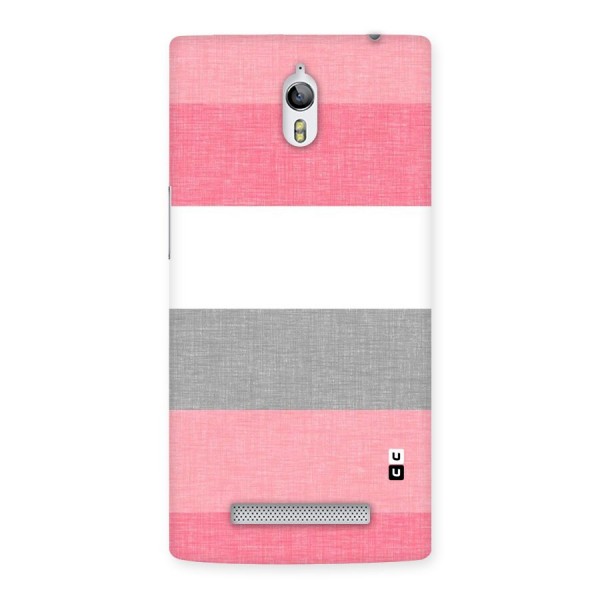 Shades Pink Stripes Back Case for Oppo Find 7