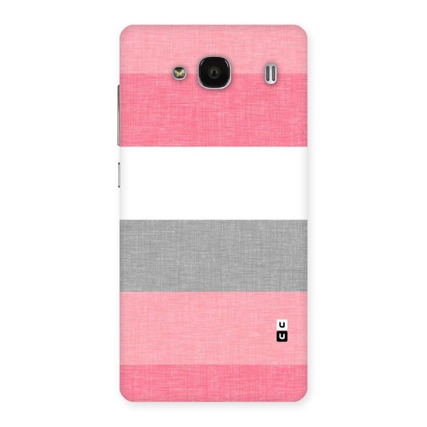 Shades Pink Stripes Back Case for Redmi 2s
