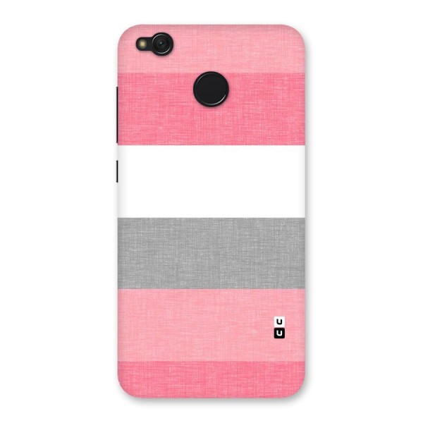 Shades Pink Stripes Back Case for Redmi 4