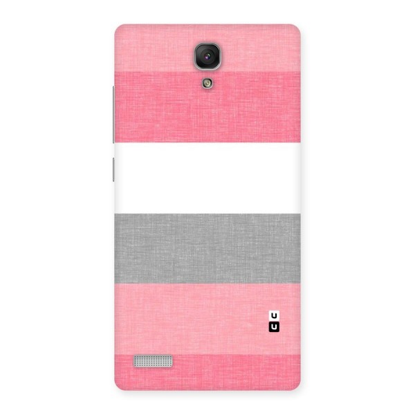 Shades Pink Stripes Back Case for Redmi Note