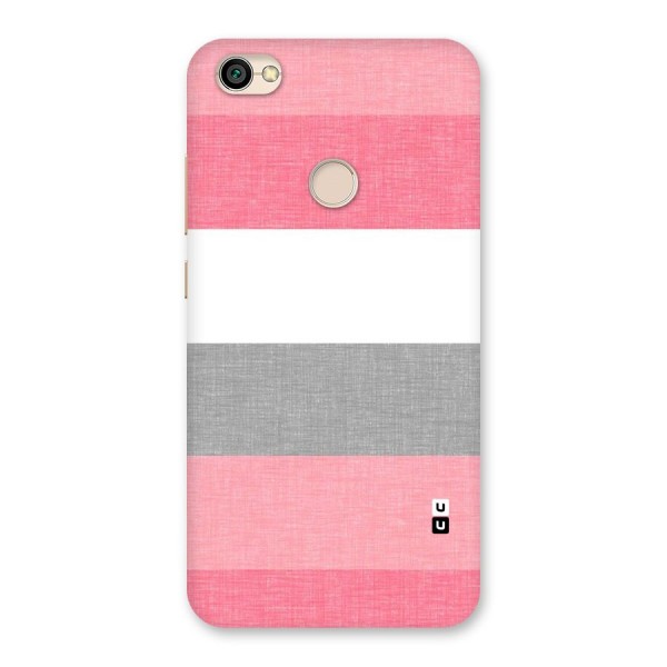 Shades Pink Stripes Back Case for Redmi Y1 2017