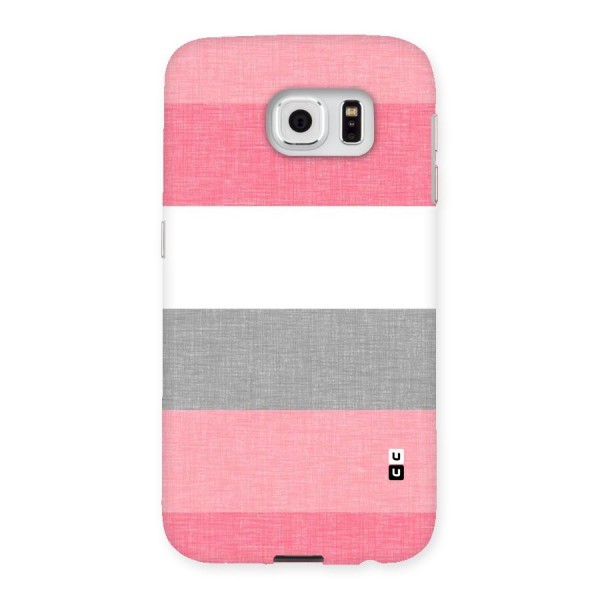 Shades Pink Stripes Back Case for Samsung Galaxy S6