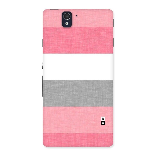 Shades Pink Stripes Back Case for Sony Xperia Z