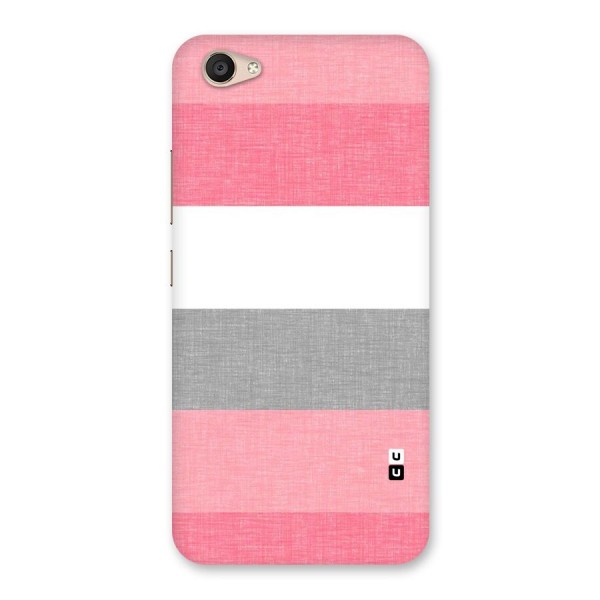 Shades Pink Stripes Back Case for Vivo V5 Plus
