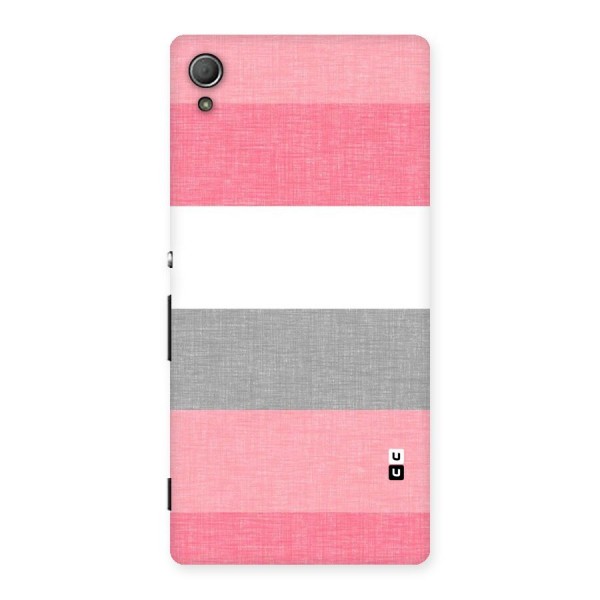 Shades Pink Stripes Back Case for Xperia Z3 Plus