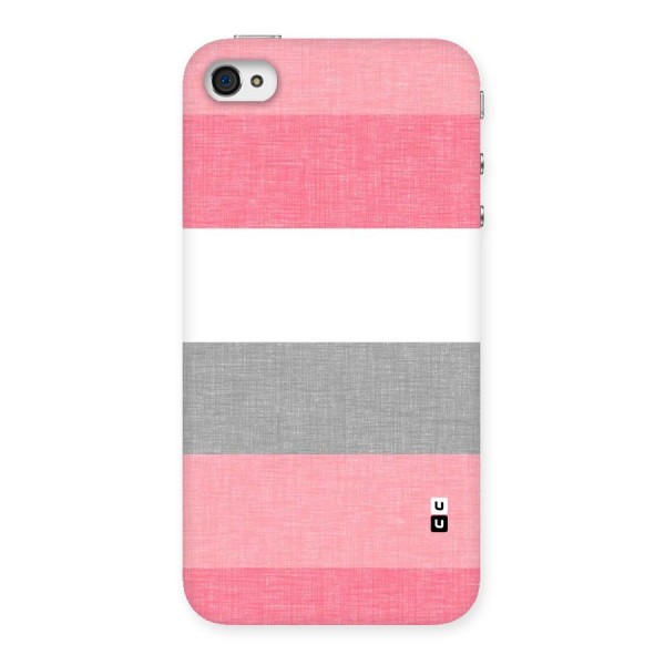 Shades Pink Stripes Back Case for iPhone 4 4s