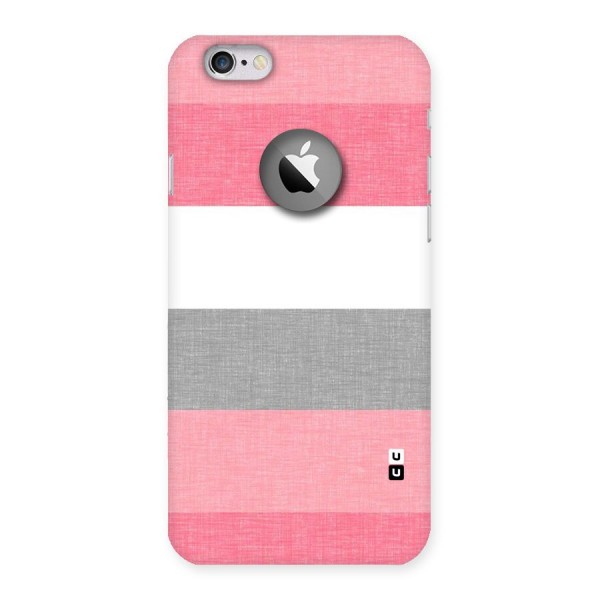 Shades Pink Stripes Back Case for iPhone 6 Logo Cut