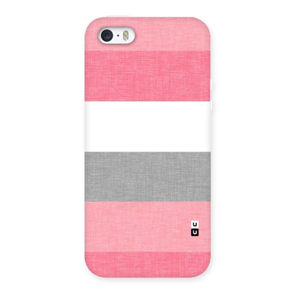 Shades Pink Stripes Back Case for iPhone SE