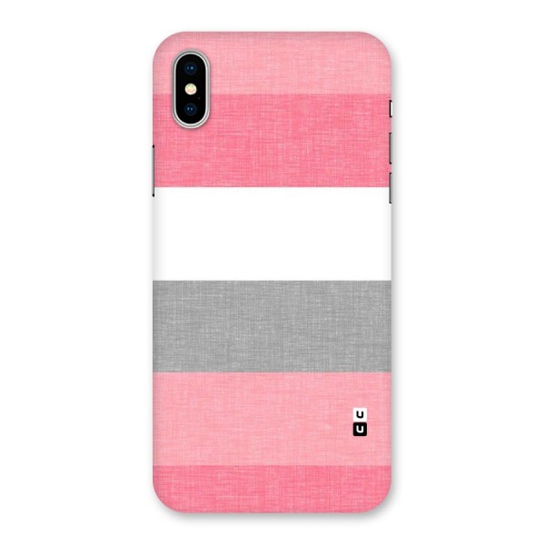 Shades Pink Stripes Back Case for iPhone X
