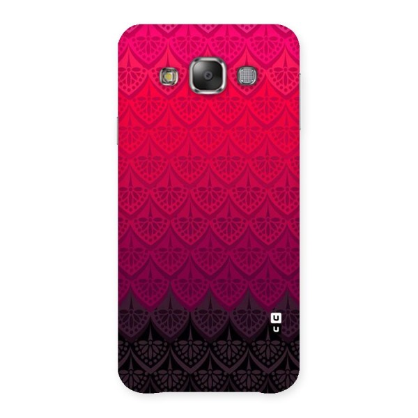 Shades Red Design Back Case for Galaxy E7