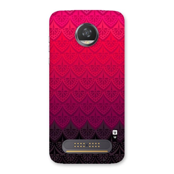 Shades Red Design Back Case for Moto Z2 Play