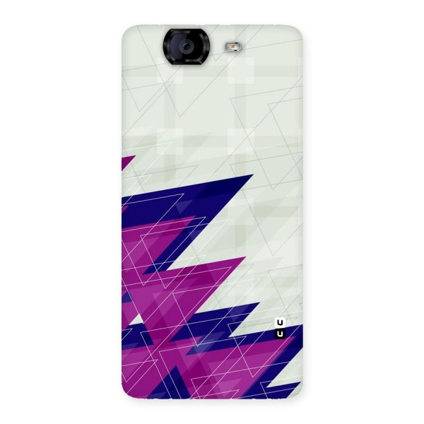 Sharp Abstract Design Back Case for Canvas Knight A350