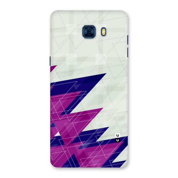Sharp Abstract Design Back Case for Galaxy C7 Pro