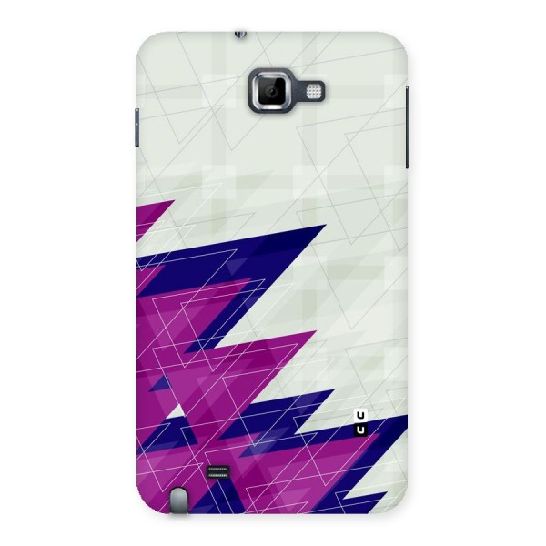Sharp Abstract Design Back Case for Galaxy Note