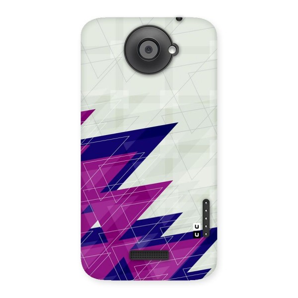 Sharp Abstract Design Back Case for HTC One X