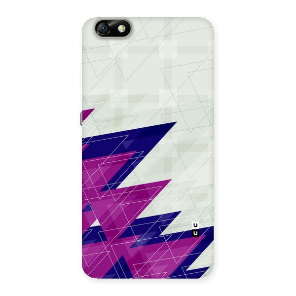 Sharp Abstract Design Back Case for Honor 4X
