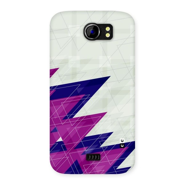 Sharp Abstract Design Back Case for Micromax Canvas 2 A110