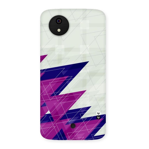 Sharp Abstract Design Back Case for Micromax Canvas A1