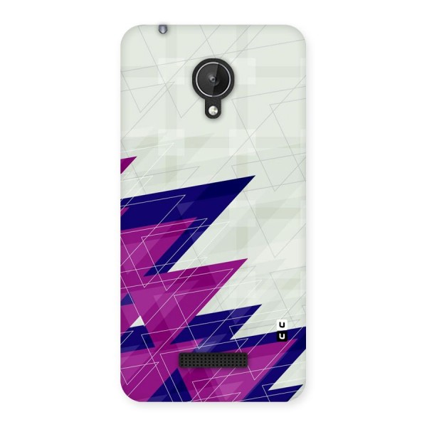 Sharp Abstract Design Back Case for Micromax Canvas Spark Q380