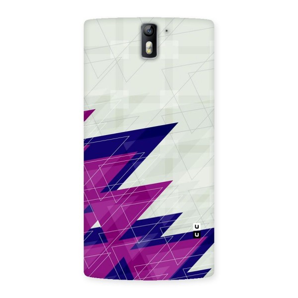 Sharp Abstract Design Back Case for One Plus One