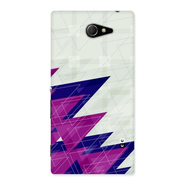 Sharp Abstract Design Back Case for Sony Xperia M2
